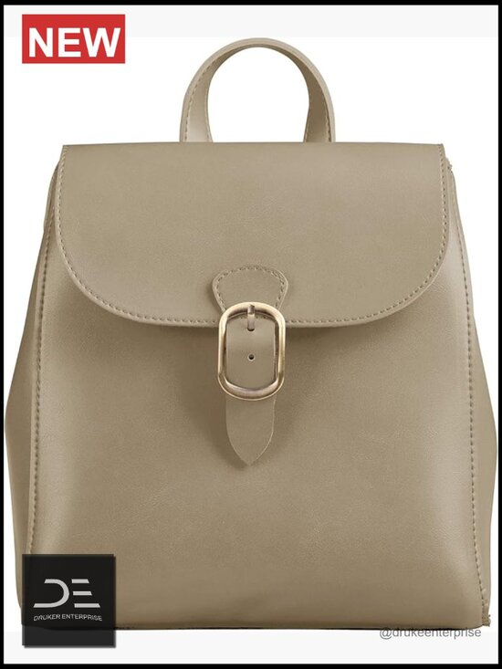 Vegan Leather Flap Convertible Backpack Daypack main image 6